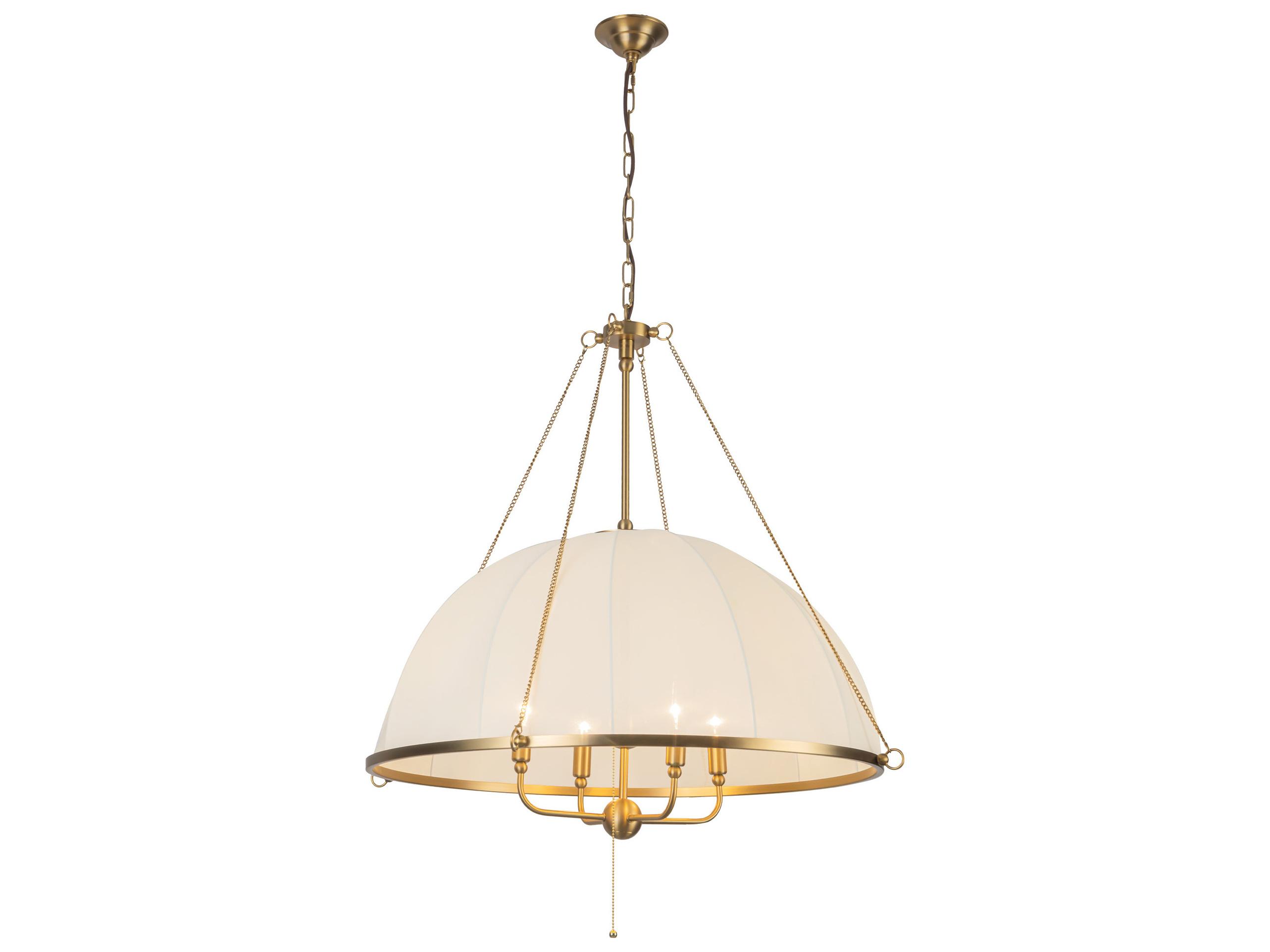 Alora Mood Crosby 4-Light Brushed Gold Dome Chandelier