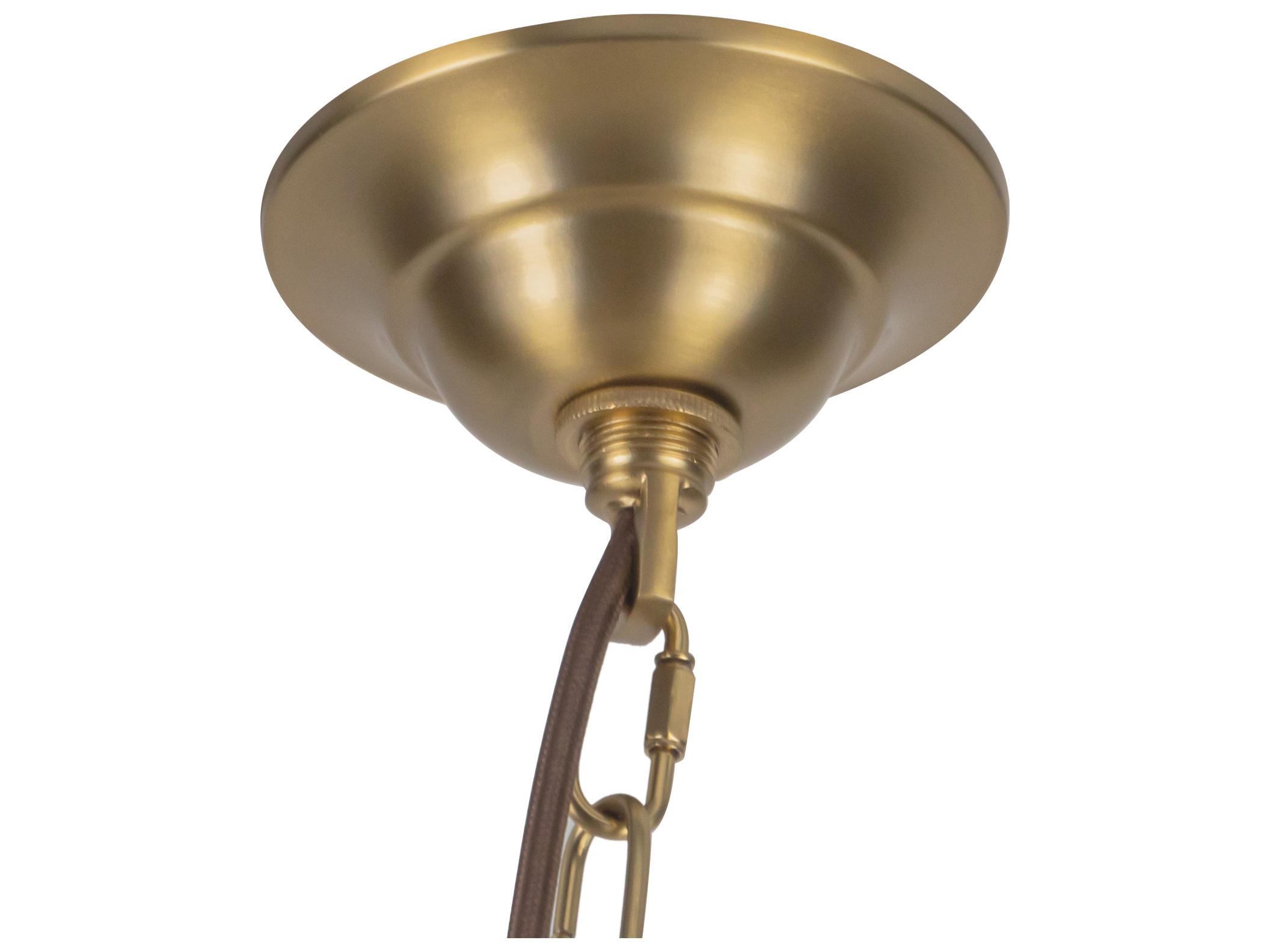 Alora Mood Crosby 4-Light Brushed Gold Dome Chandelier