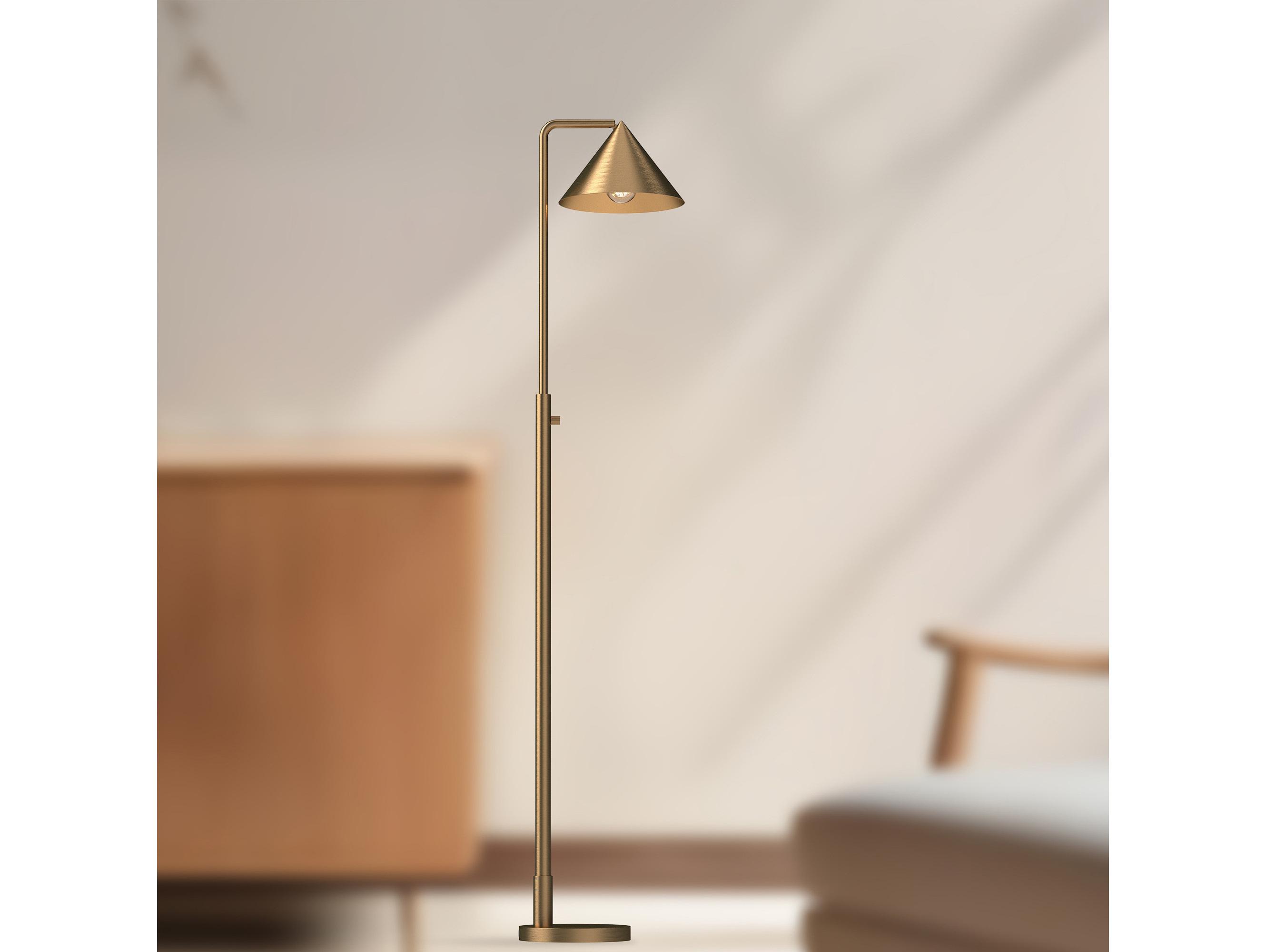 Alora Mood Remy Brushed Gold Floor Lamp
