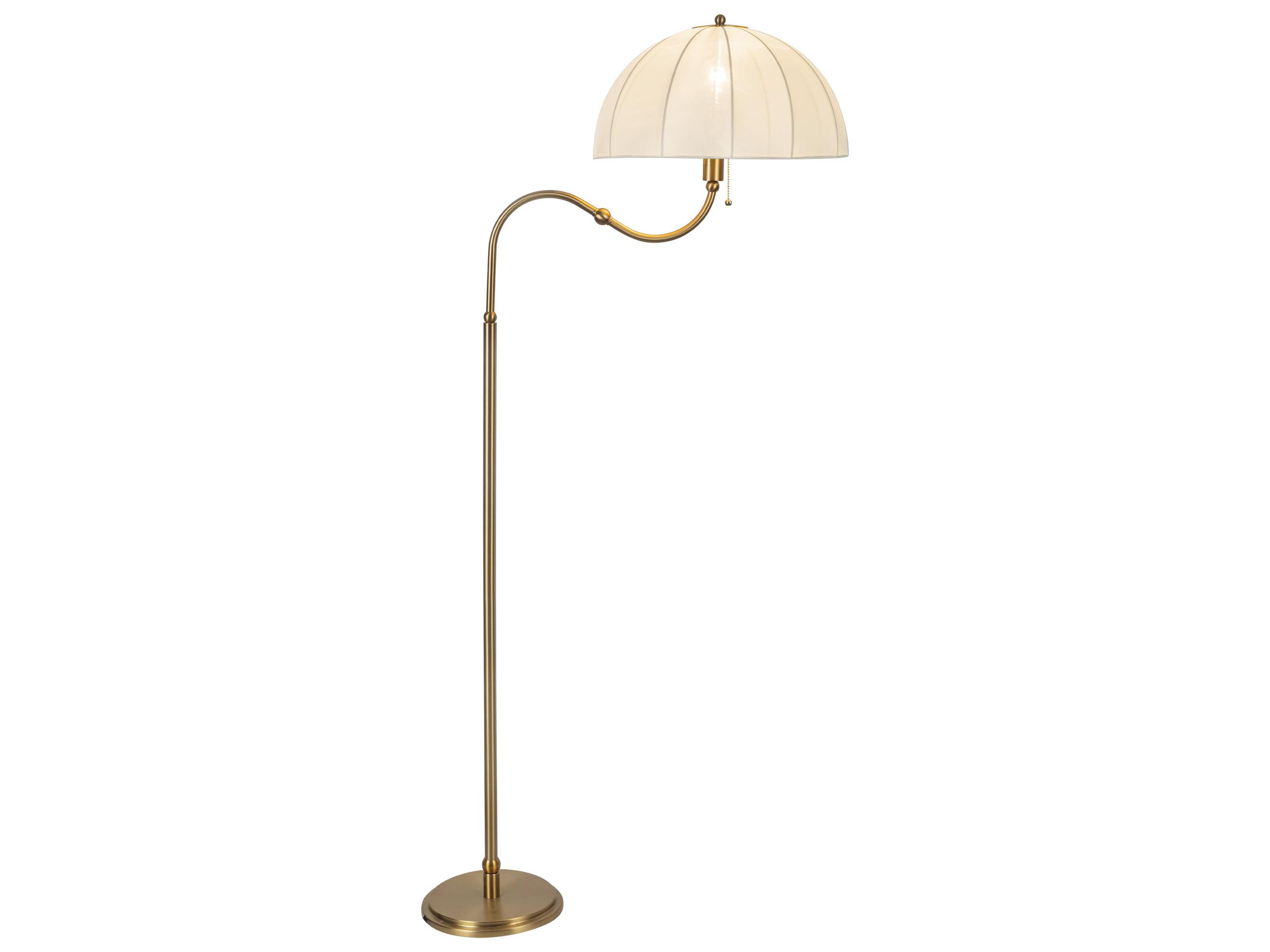 Alora Mood Crosby Brushed Gold Floor Lamp
