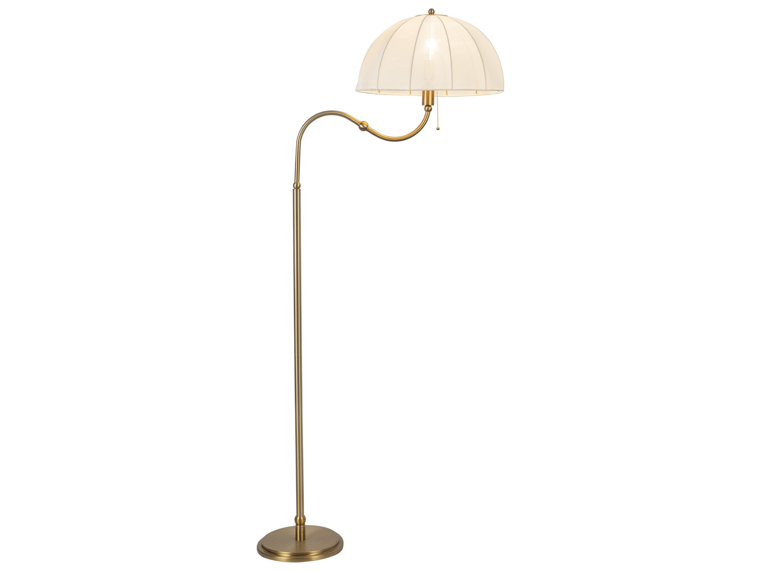 Alora Mood Crosby Brushed Gold Floor Lamp