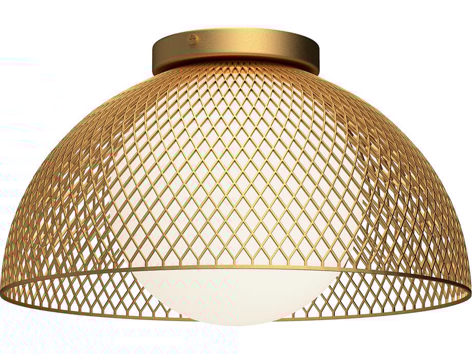 Alora Mood Haven 1-Light Gold Dome Flush Mount