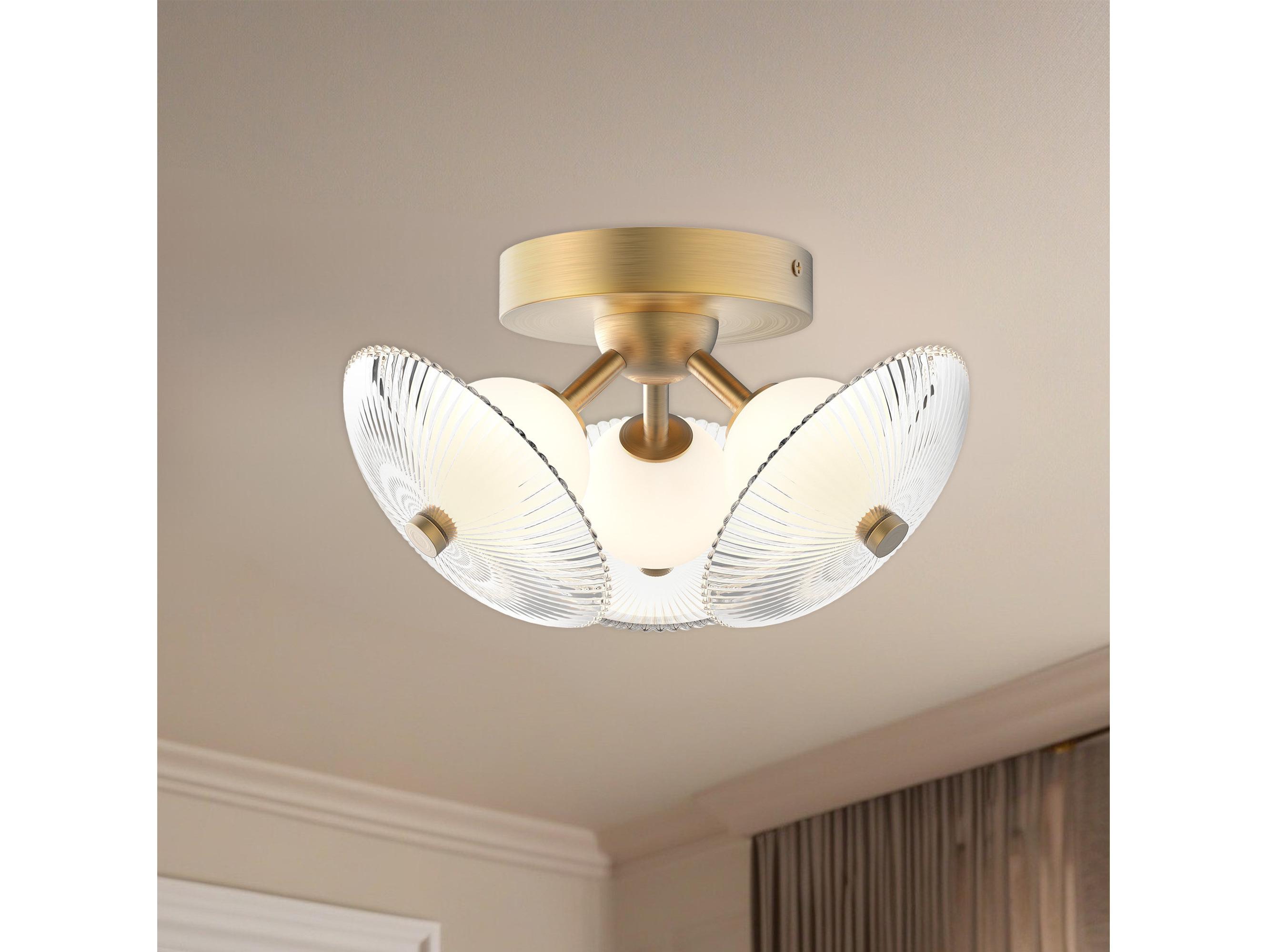 Alora Mood Hera Brushed Gold Flush Mount