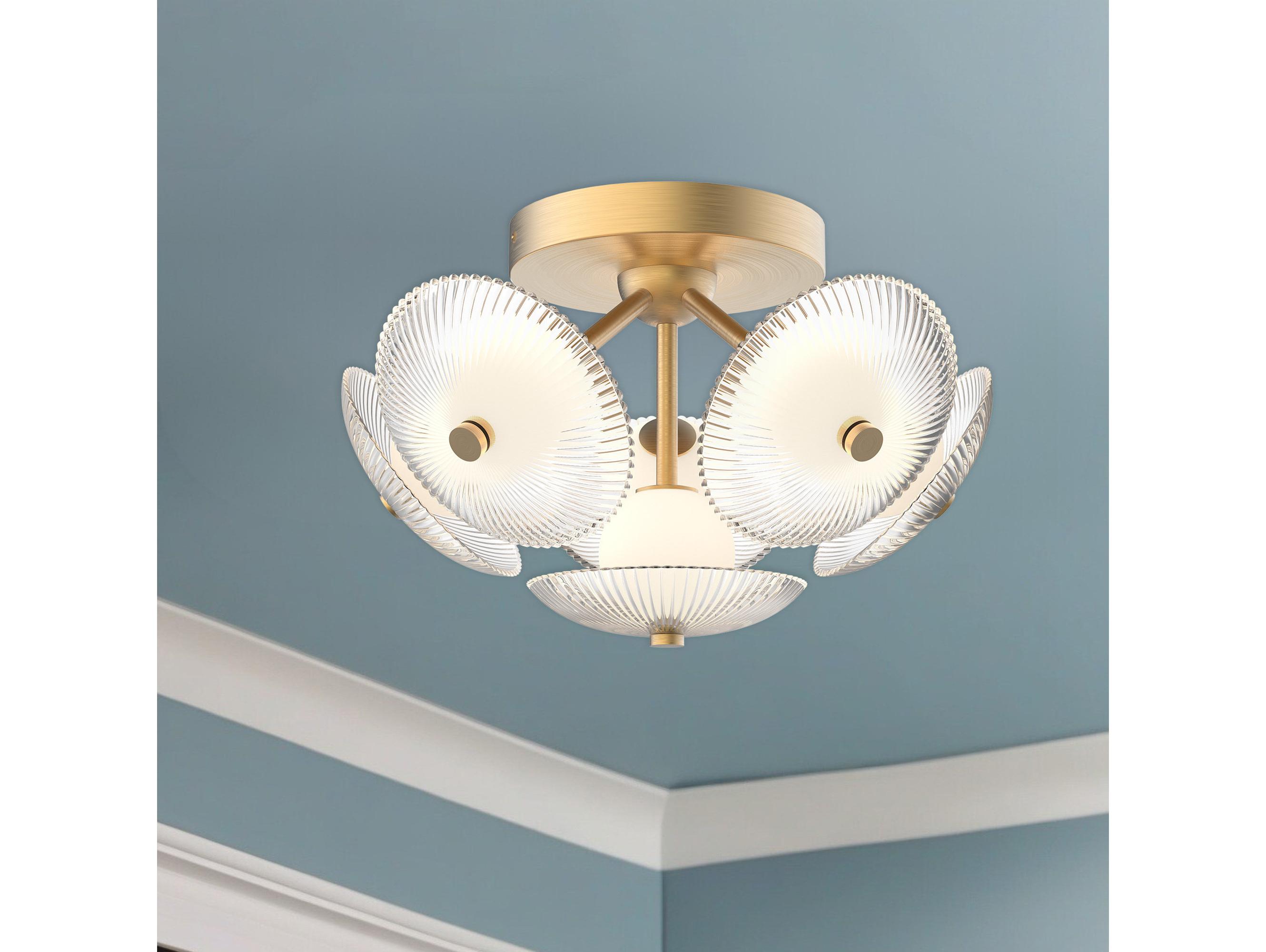 Alora Mood Hera Brushed Gold Flush Mount