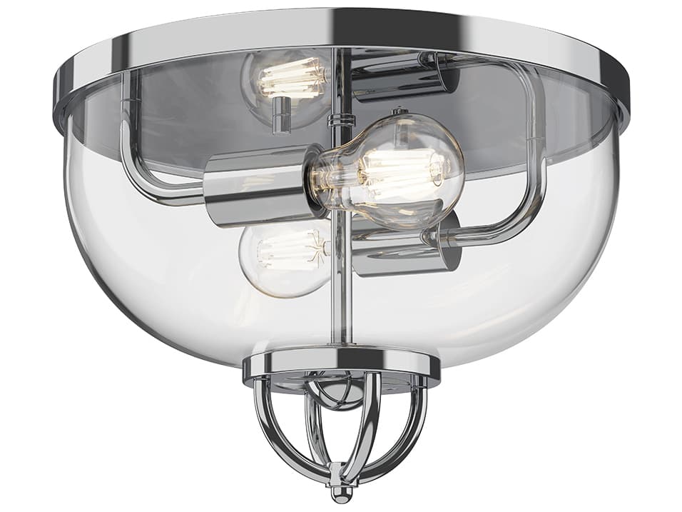 Alora Mood Lancaster 2-Light Chrome Flush Mount
