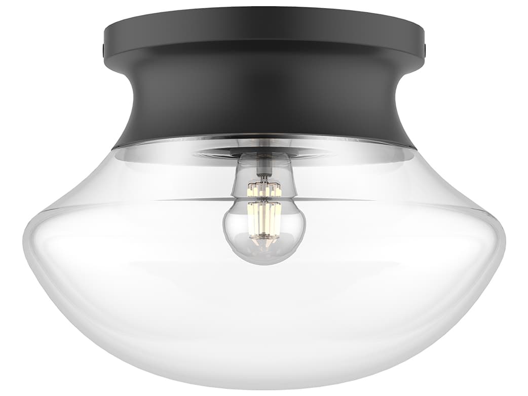 Alora Mood Marcel 1-Light Matte Black Flush Mount