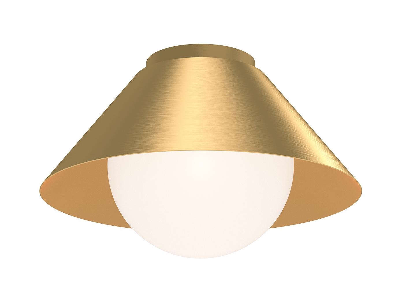 Alora Mood Remy 1-Light Brushed Gold Globe Flush Mount