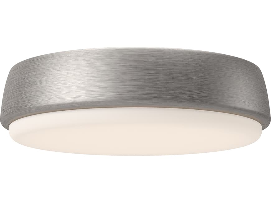 Alora Mood Laval Brushed Nickel Round Flush Mount