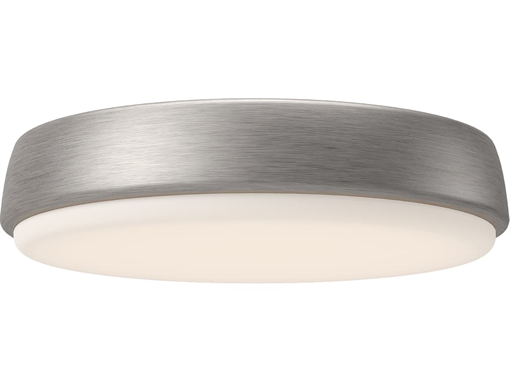 Alora Mood Laval Brushed Nickel Round Flush Mount