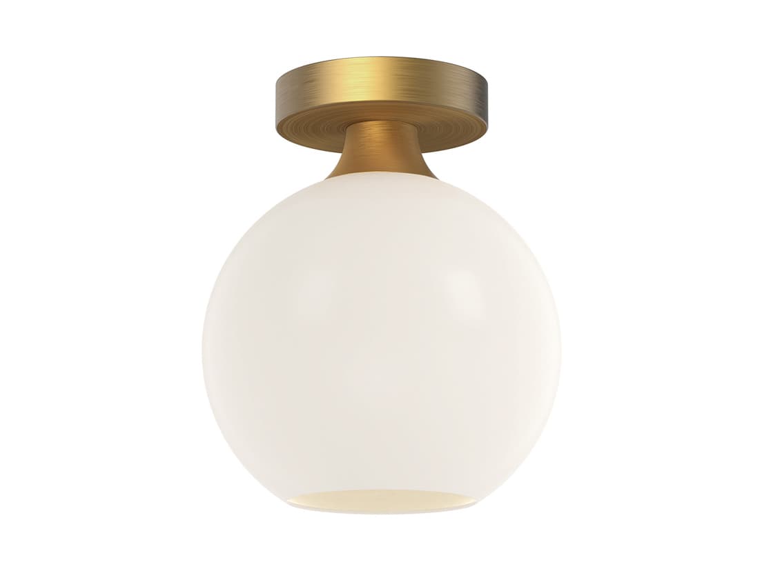 Alora Mood Castilla 1-Light Aged Gold Globe Flush Mount