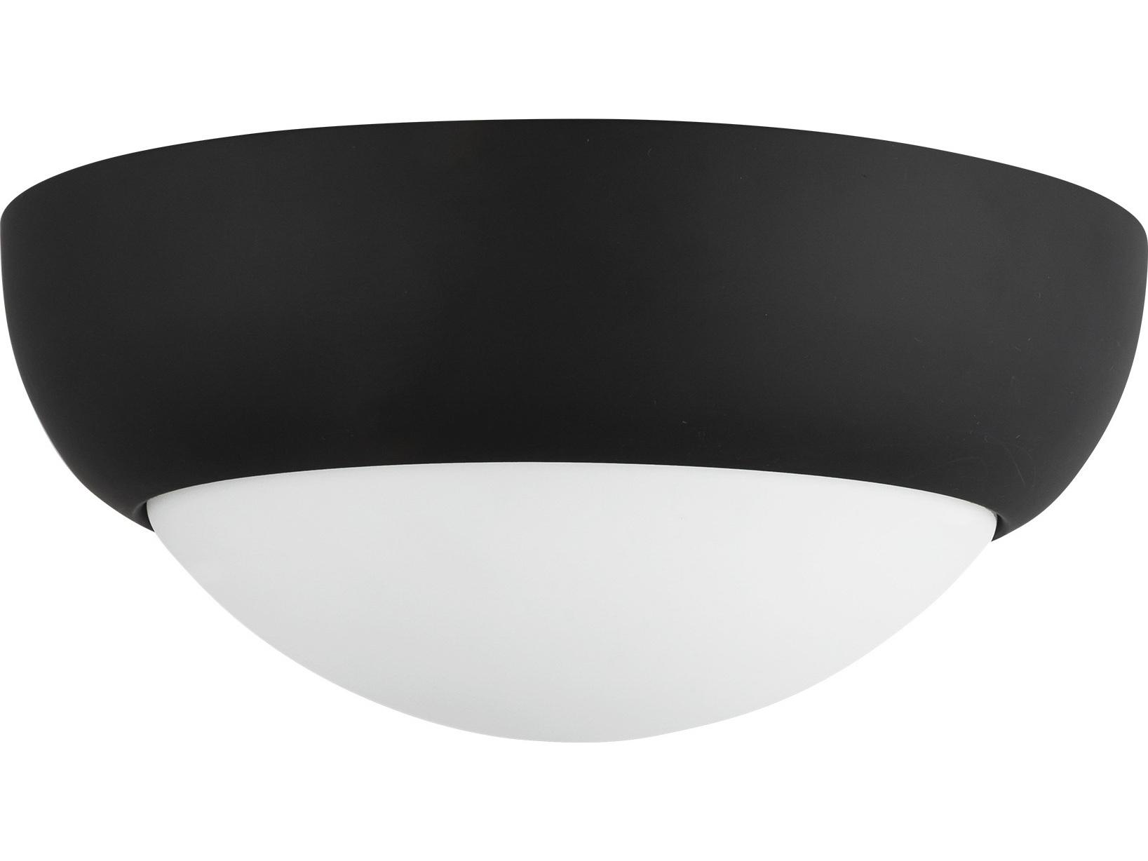 Alora Mood Rubio 2-Light Matte Black Bowl Flush Mount