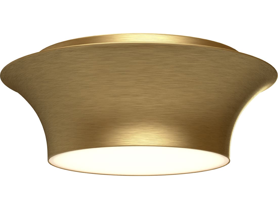 Alora Mood Emiko 2-Light Brushed Gold Flush Mount