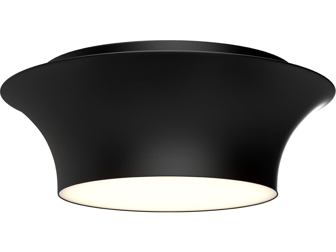 Alora Mood Emiko 2-Light Matte Black Flush Mount