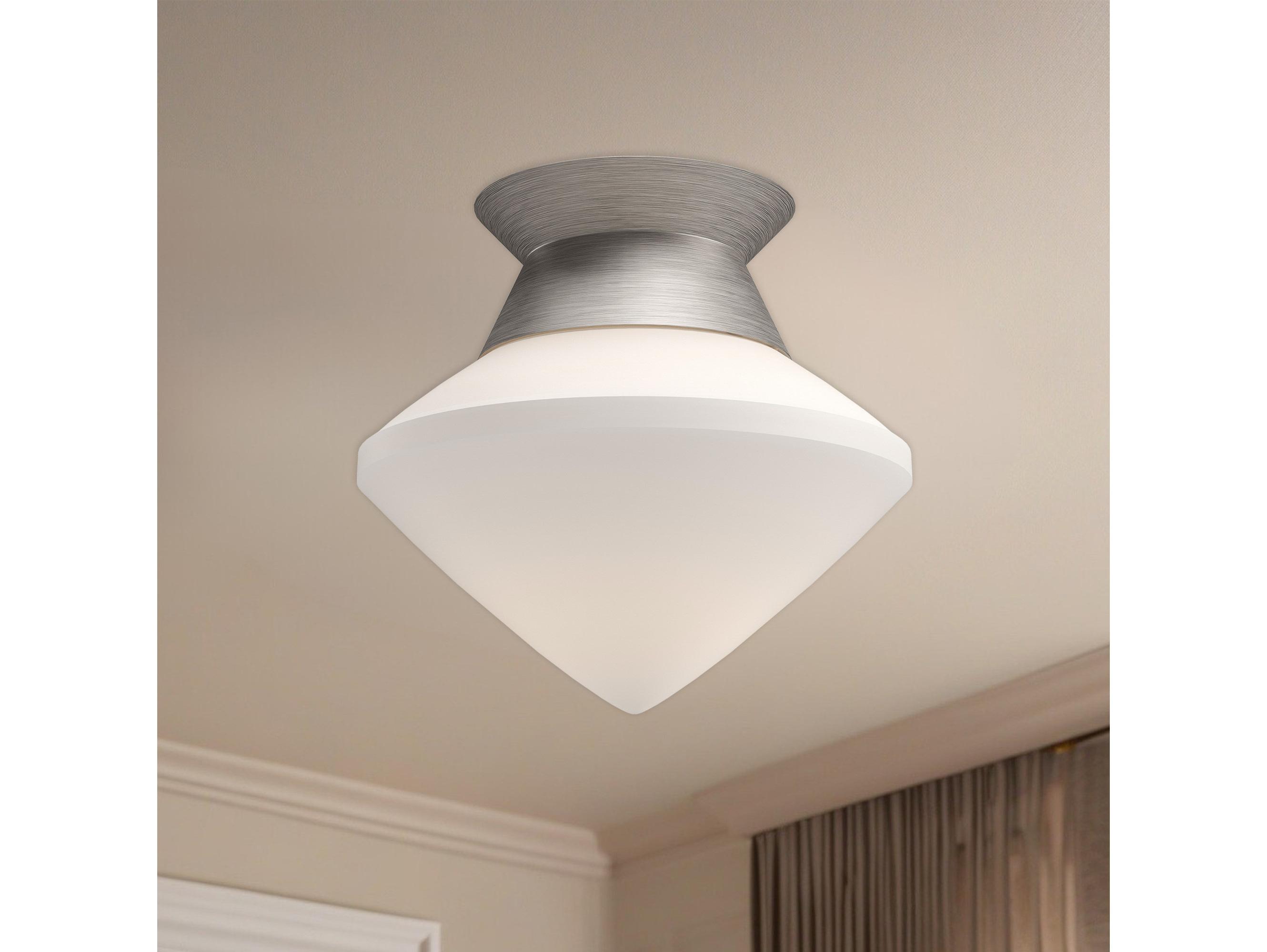 Alora Mood Nora 1-Light Brushed Nickel Flush Mount
