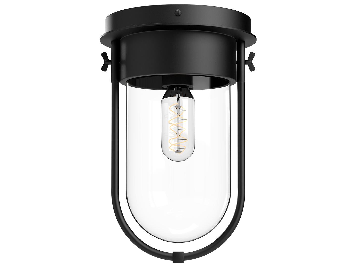 Alora Mood Cyrus 1-Light Matte Black Flush Mount