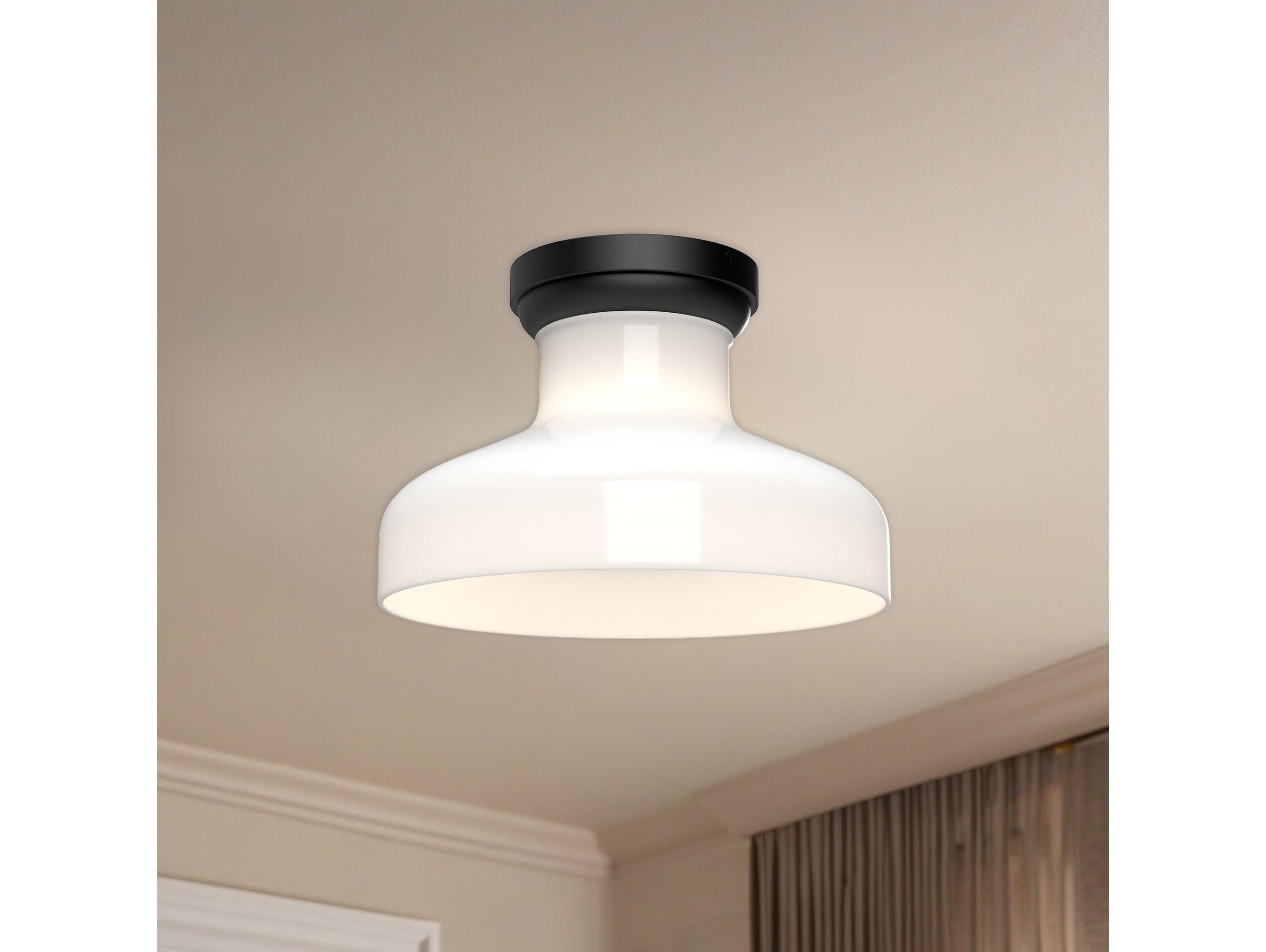 Alora Mood Westlake 1-Light Matte Black Flush Mount