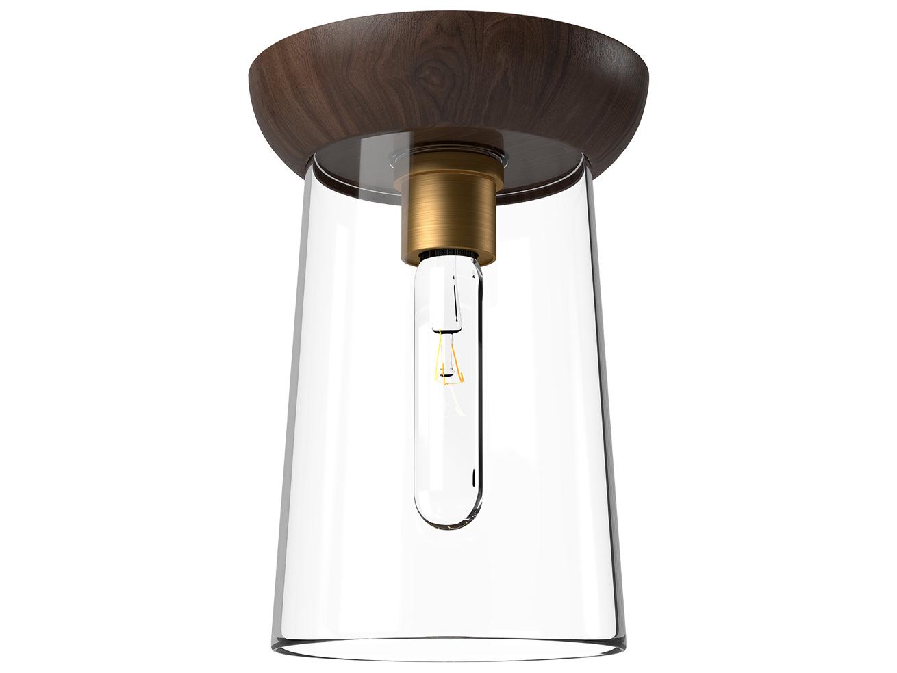 Alora Mood Emil 1-Light Aged Gold Flush Mount