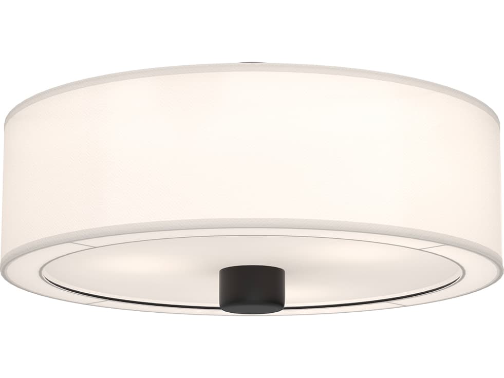 Alora Mood Theo 3-Light Matte Black Flush Mount