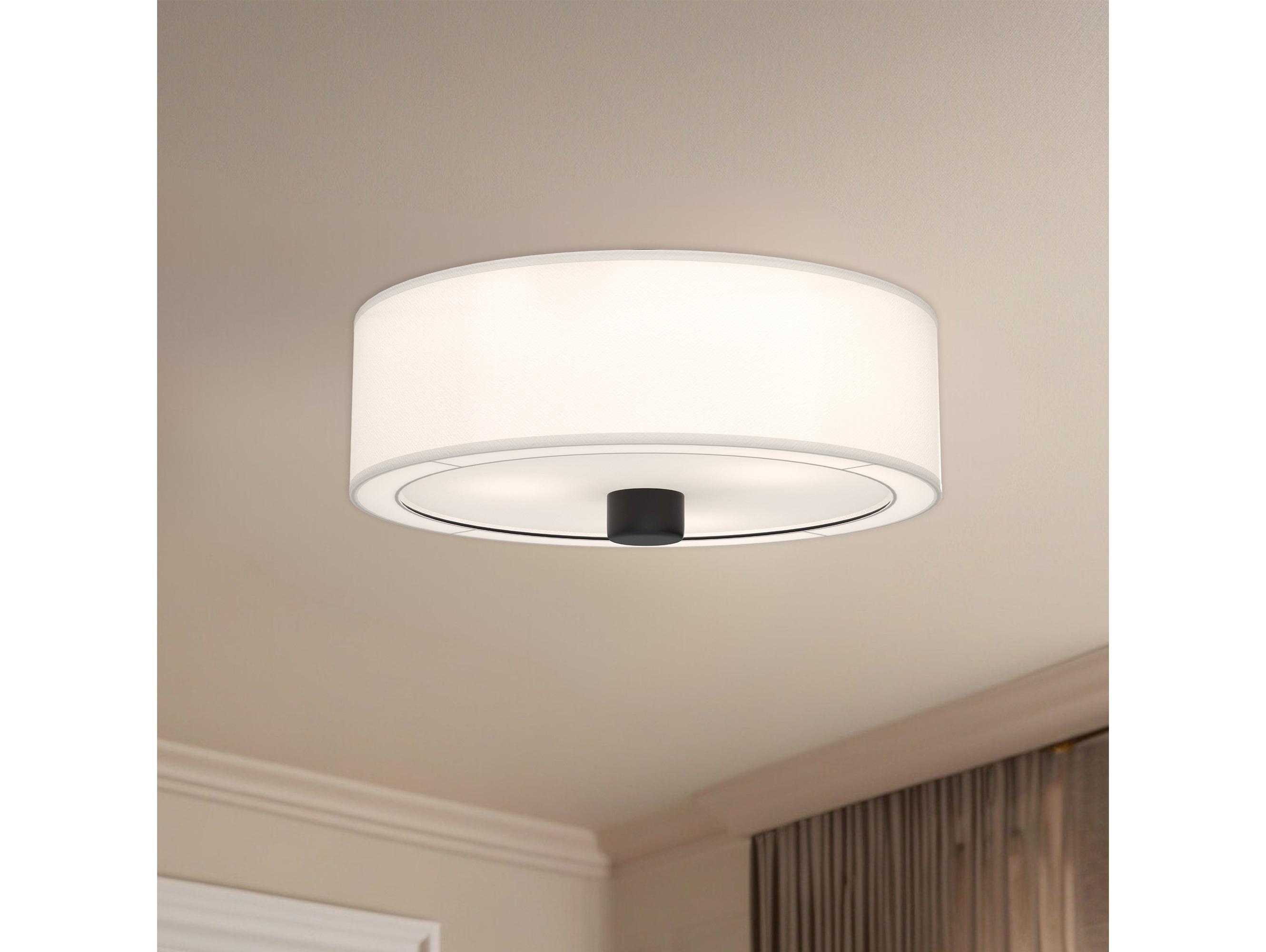 Alora Mood Theo 3-Light Matte Black Flush Mount
