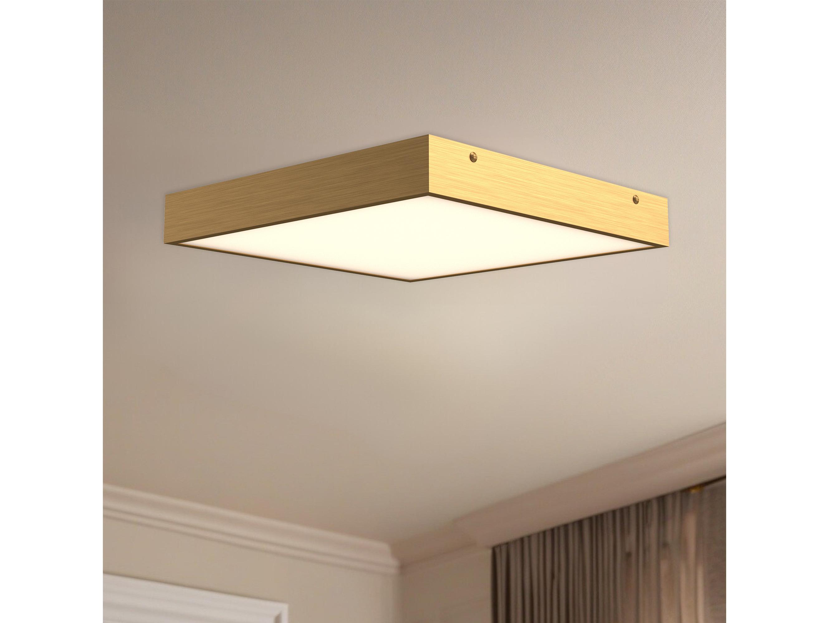 Alora Mood Sydney Aged Gold Flush Mount