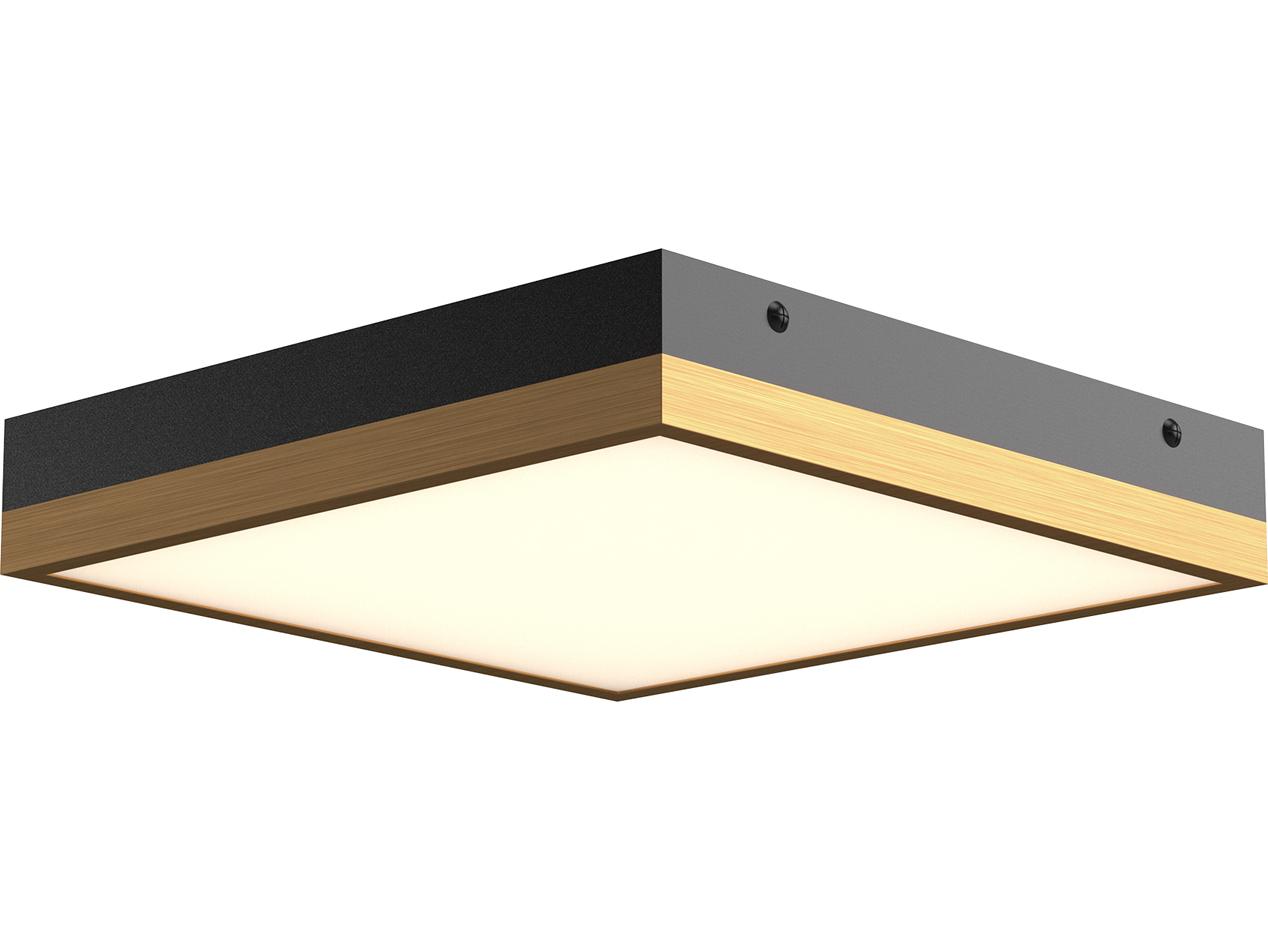 Alora Mood Sydney Aged Gold Matte Black Flush Mount