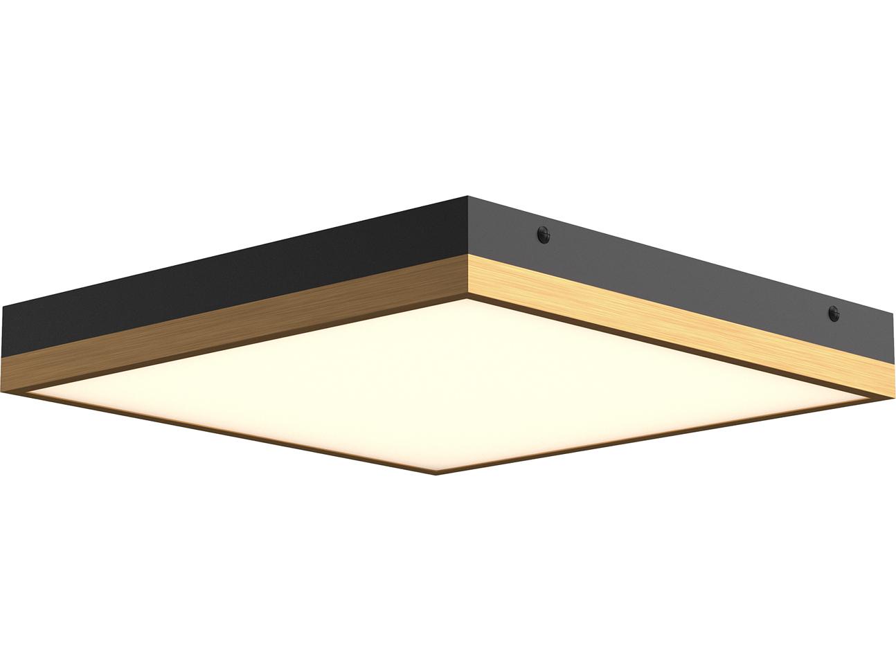 Alora Mood Sydney Aged Gold Matte Black Flush Mount