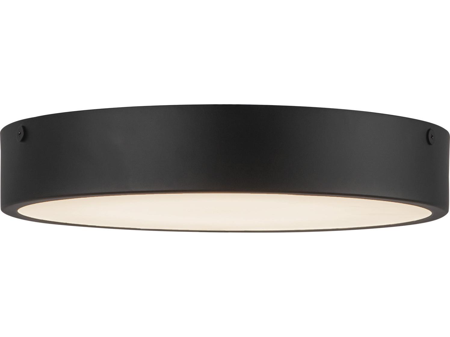 Alora Mood Adelaide Matte Black Round Flush Mount