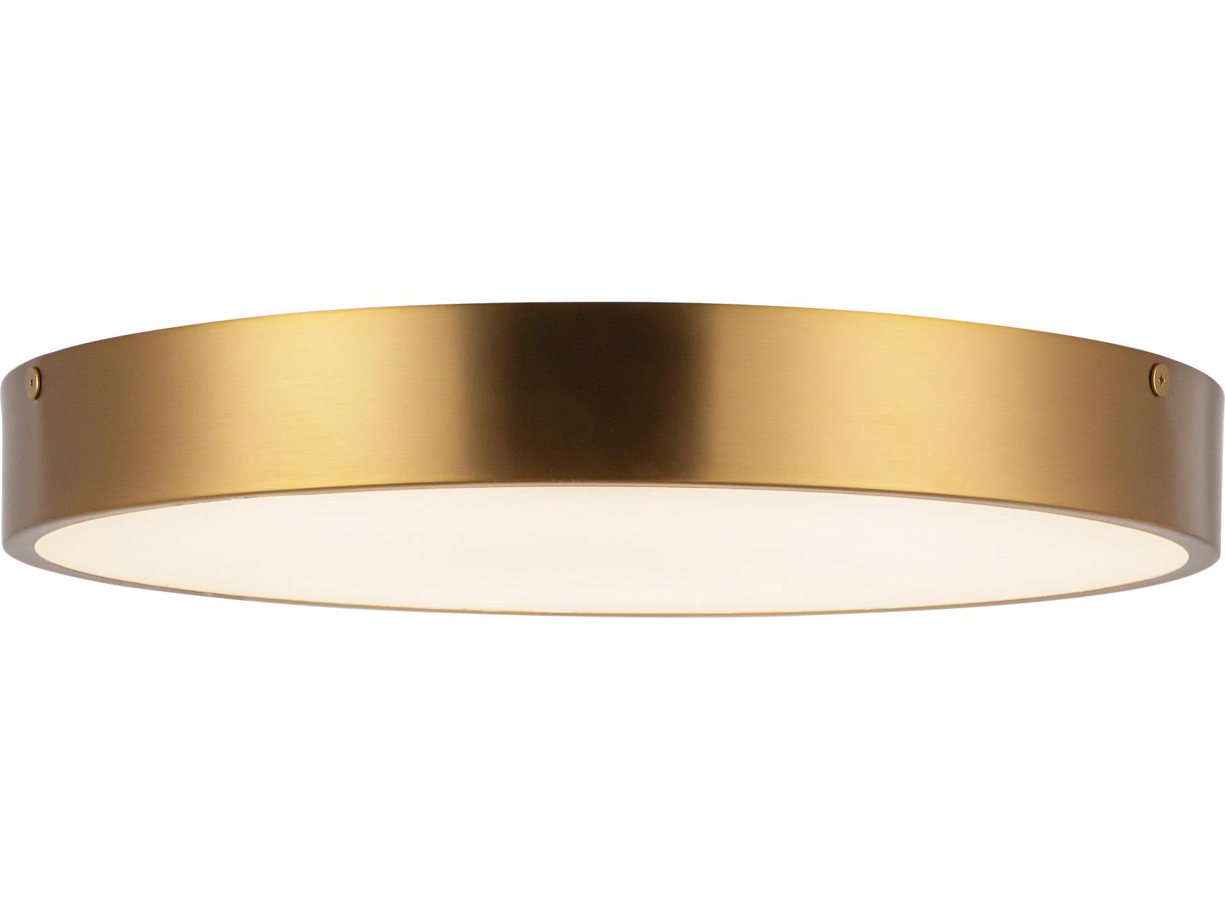 Alora Mood Adelaide Aged Gold Round Flush Mount