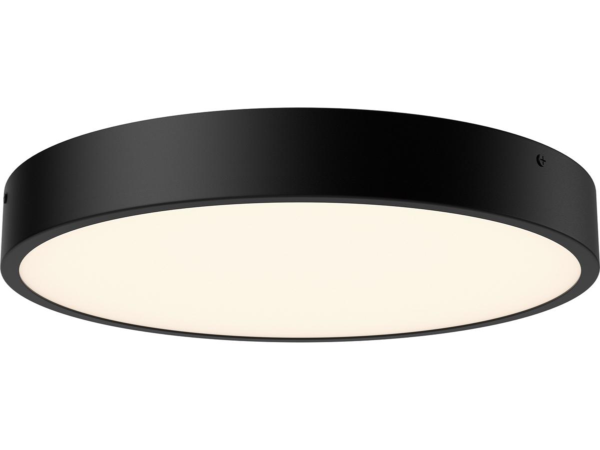 Alora Mood Adelaide Matte Black Round Flush Mount