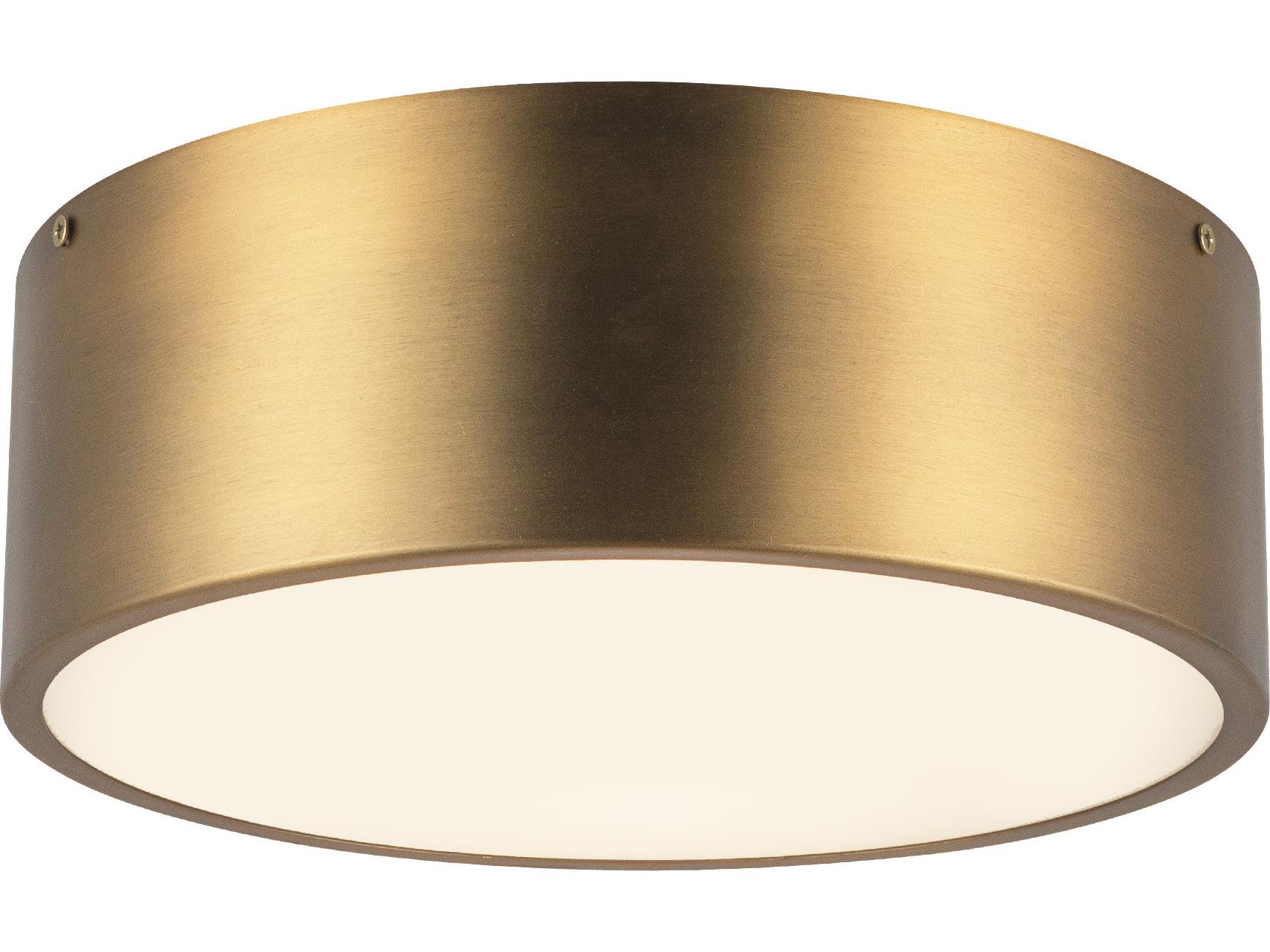 Alora Mood Brisbane 2-Light Aged Gold Flush Mount