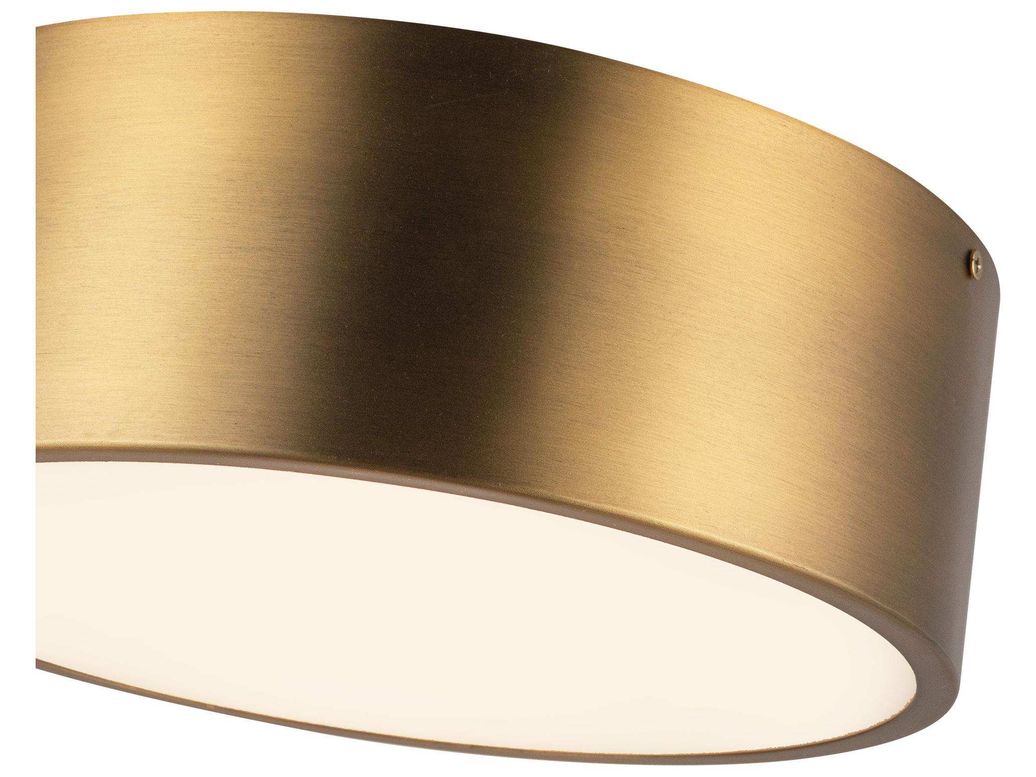 Alora Mood Brisbane 2-Light Aged Gold Flush Mount