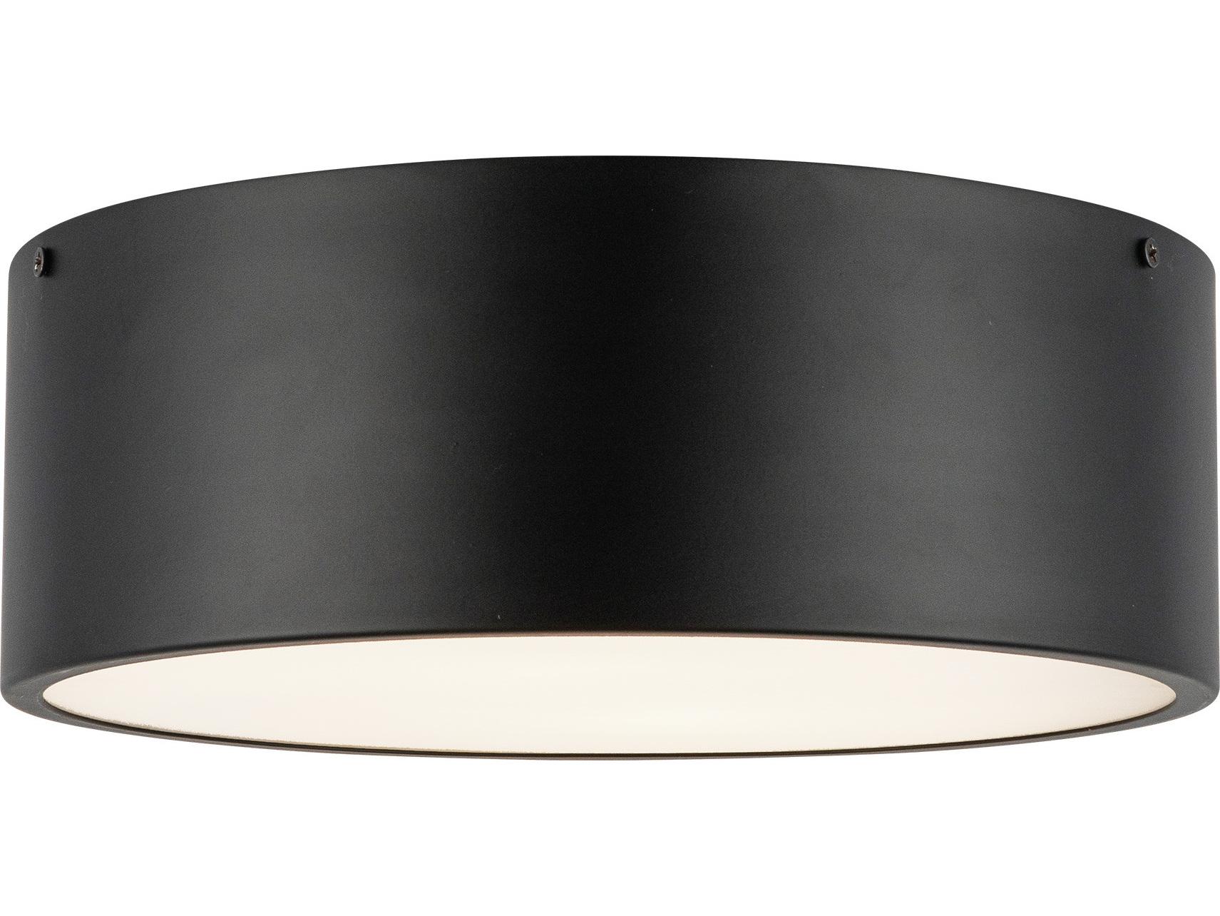 Alora Mood Brisbane 2-Light Matte Black Flush Mount