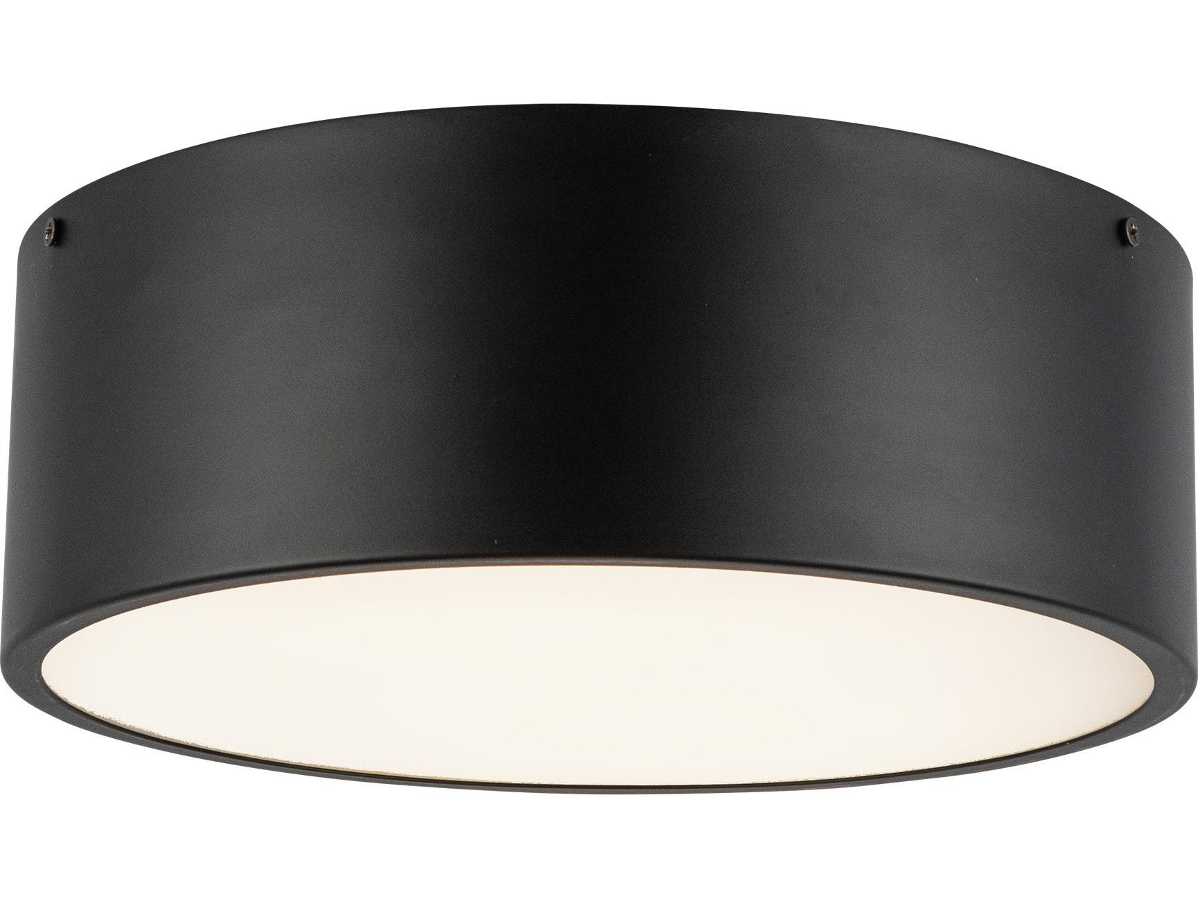 Alora Mood Brisbane 2-Light Matte Black Flush Mount