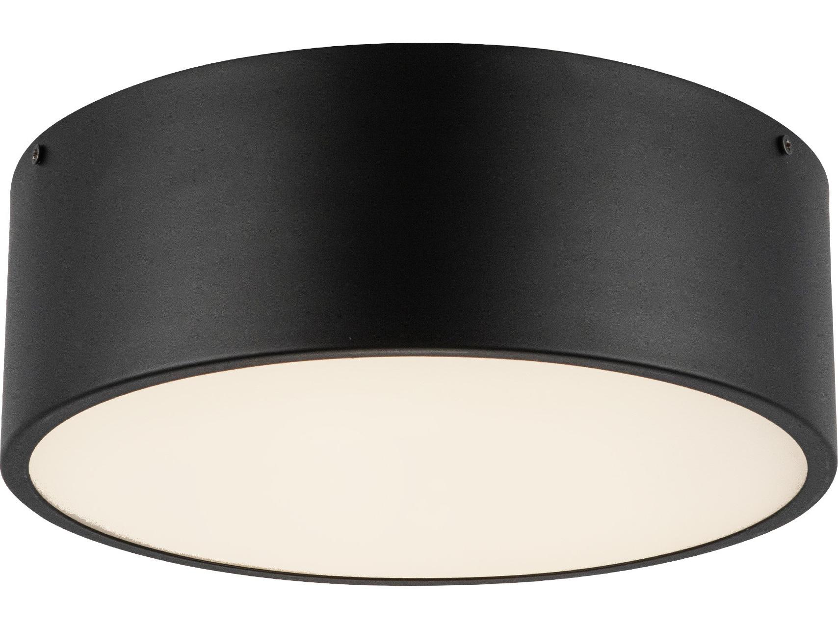 Alora Mood Brisbane 2-Light Matte Black Flush Mount