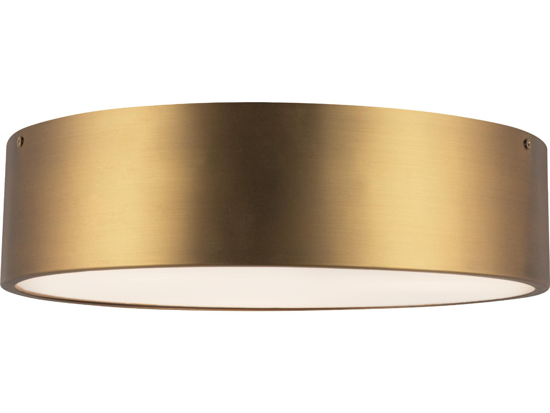 Alora Mood Brisbane 3-Light Aged Gold Flush Mount