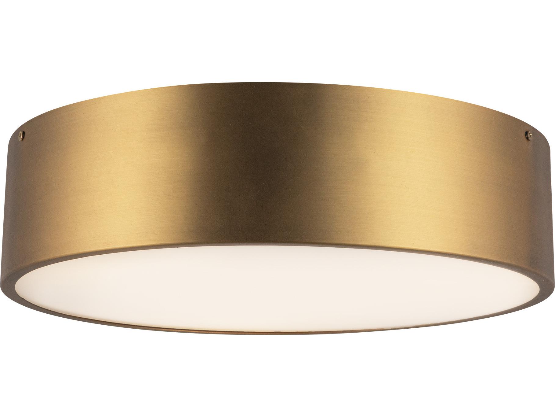 Alora Mood Brisbane 3-Light Aged Gold Flush Mount