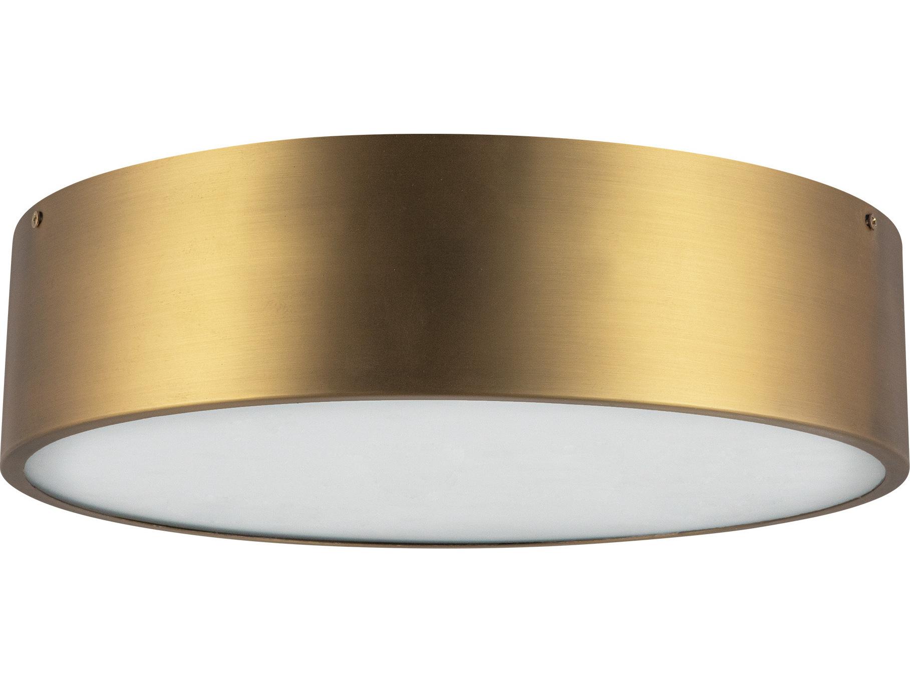 Alora Mood Brisbane 3-Light Aged Gold Flush Mount