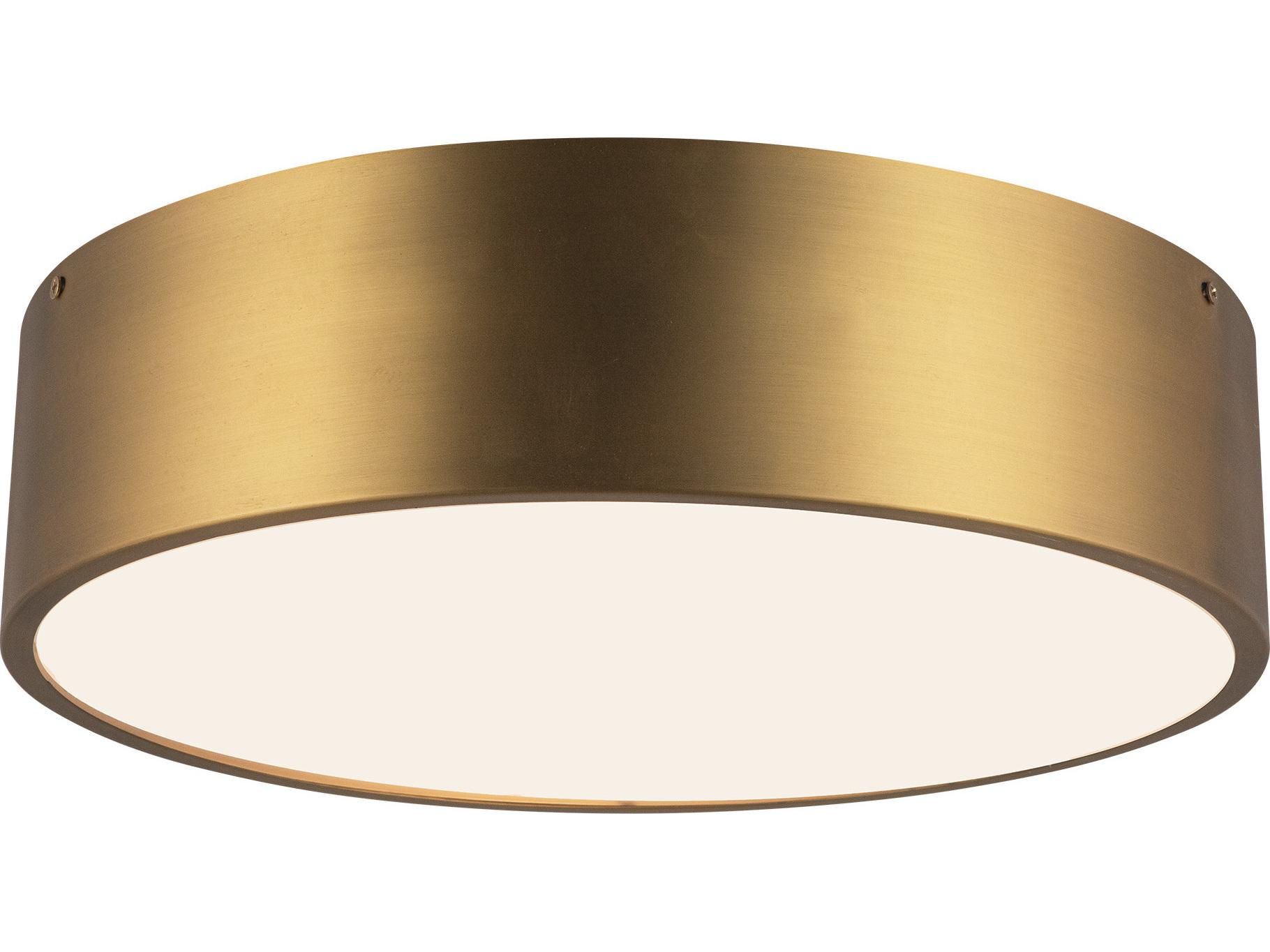 Alora Mood Brisbane 3-Light Aged Gold Flush Mount