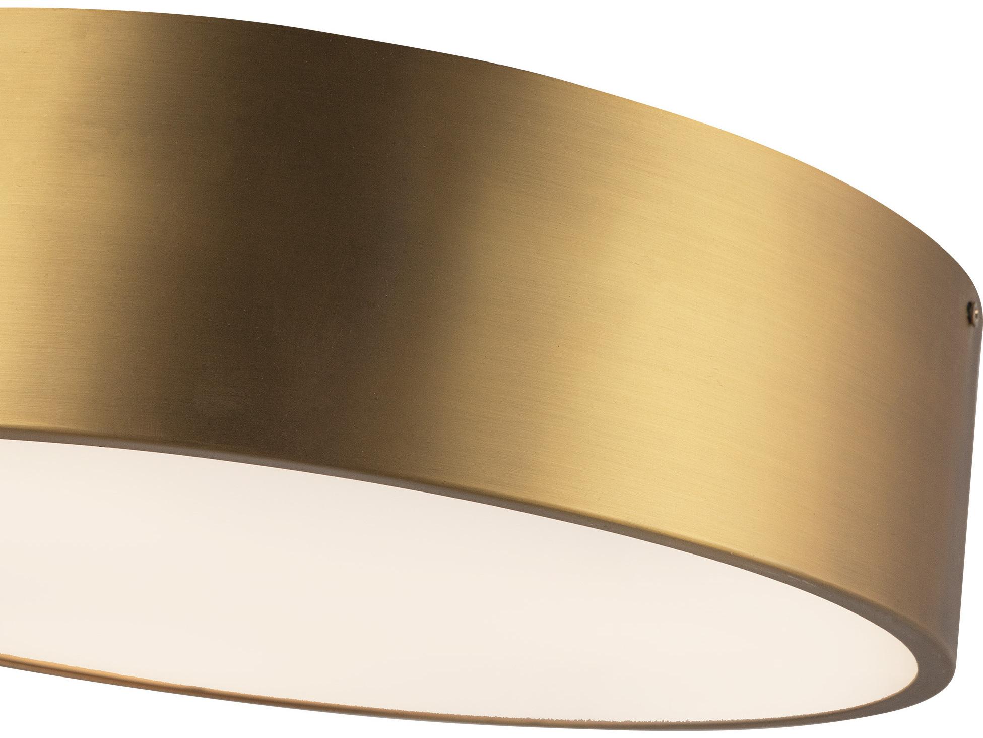 Alora Mood Brisbane 3-Light Aged Gold Flush Mount