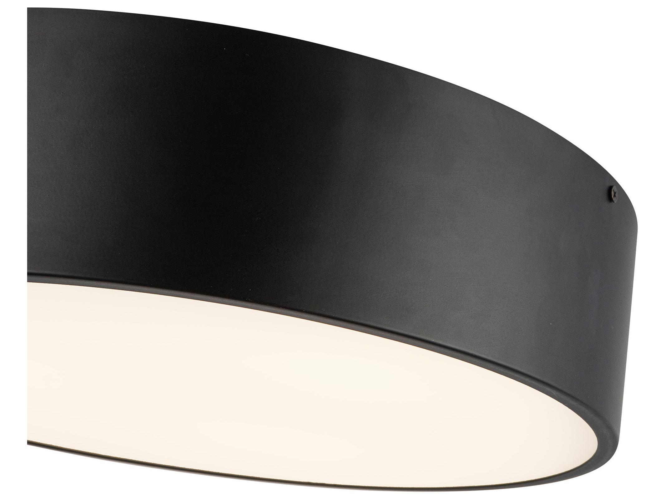 Alora Mood Brisbane 3-Light Matte Black Flush Mount
