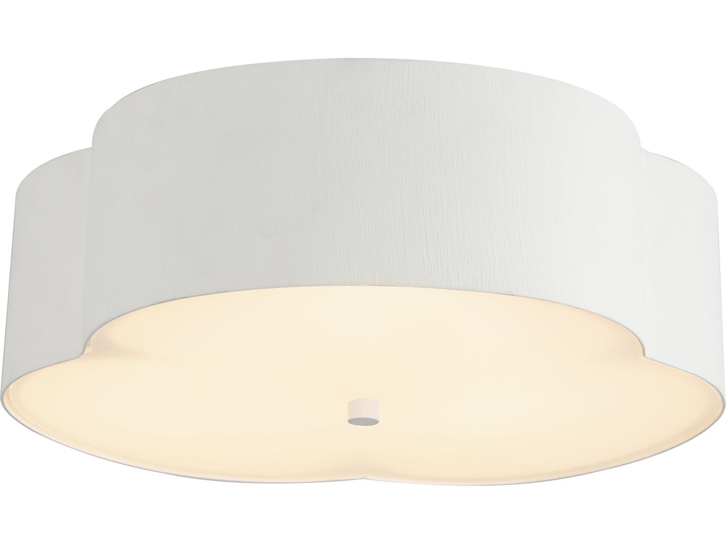 Alora Mood Adella 3-Light Antique White Flush Mount