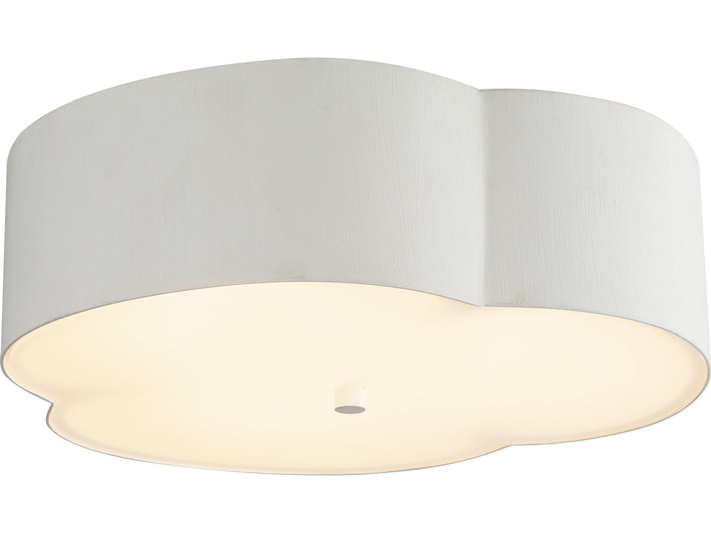 Alora Mood Adella 3-Light Antique White Flush Mount