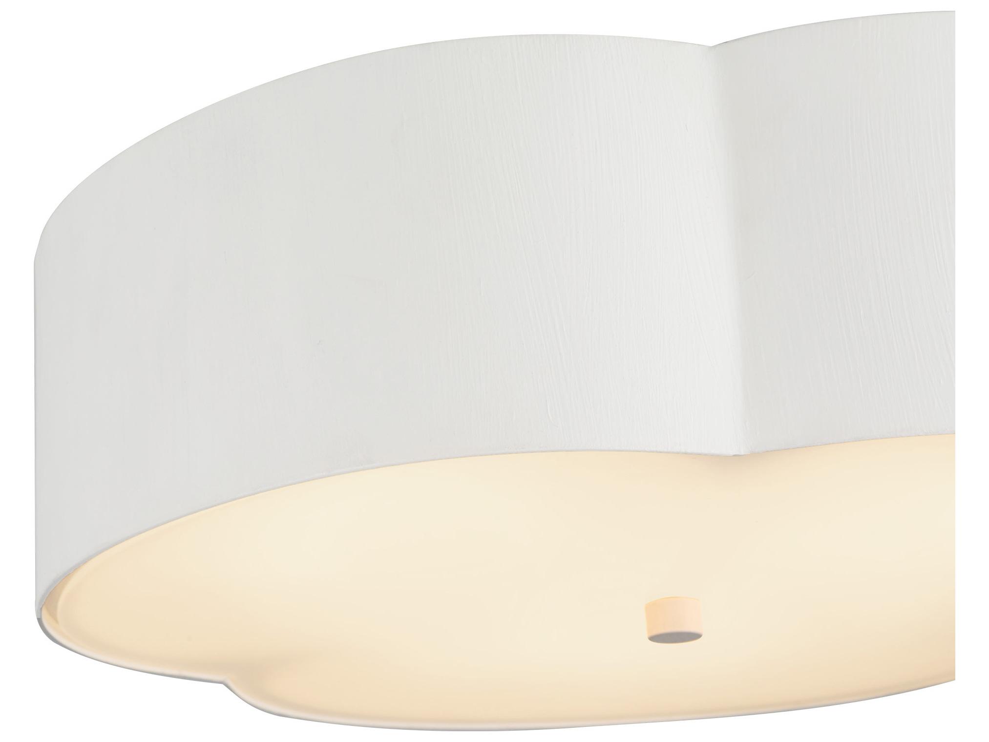 Alora Mood Adella 3-Light Antique White Flush Mount
