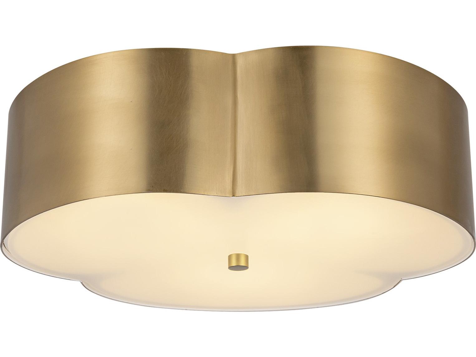 Alora Mood Adella 3-Light Brushed Gold Flush Mount