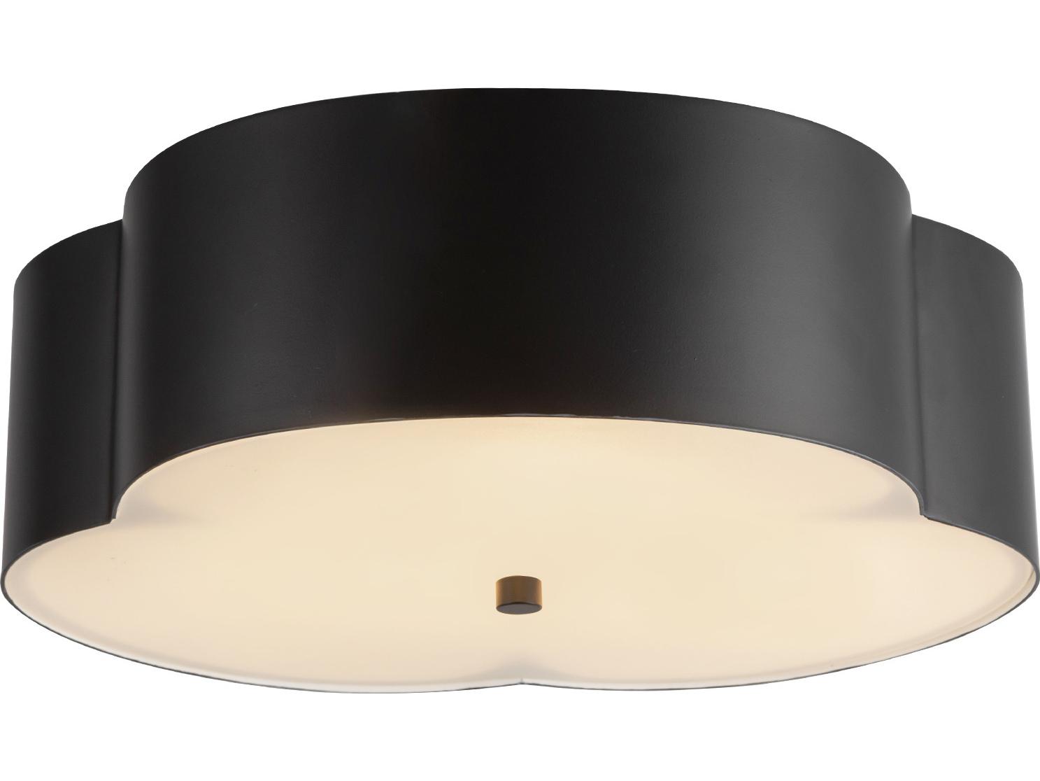 Alora Mood Adella 3-Light Matte Black Flush Mount