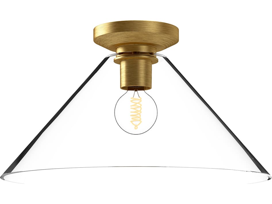 Alora Mood Salem 1-Light Brushed Gold Flush Mount