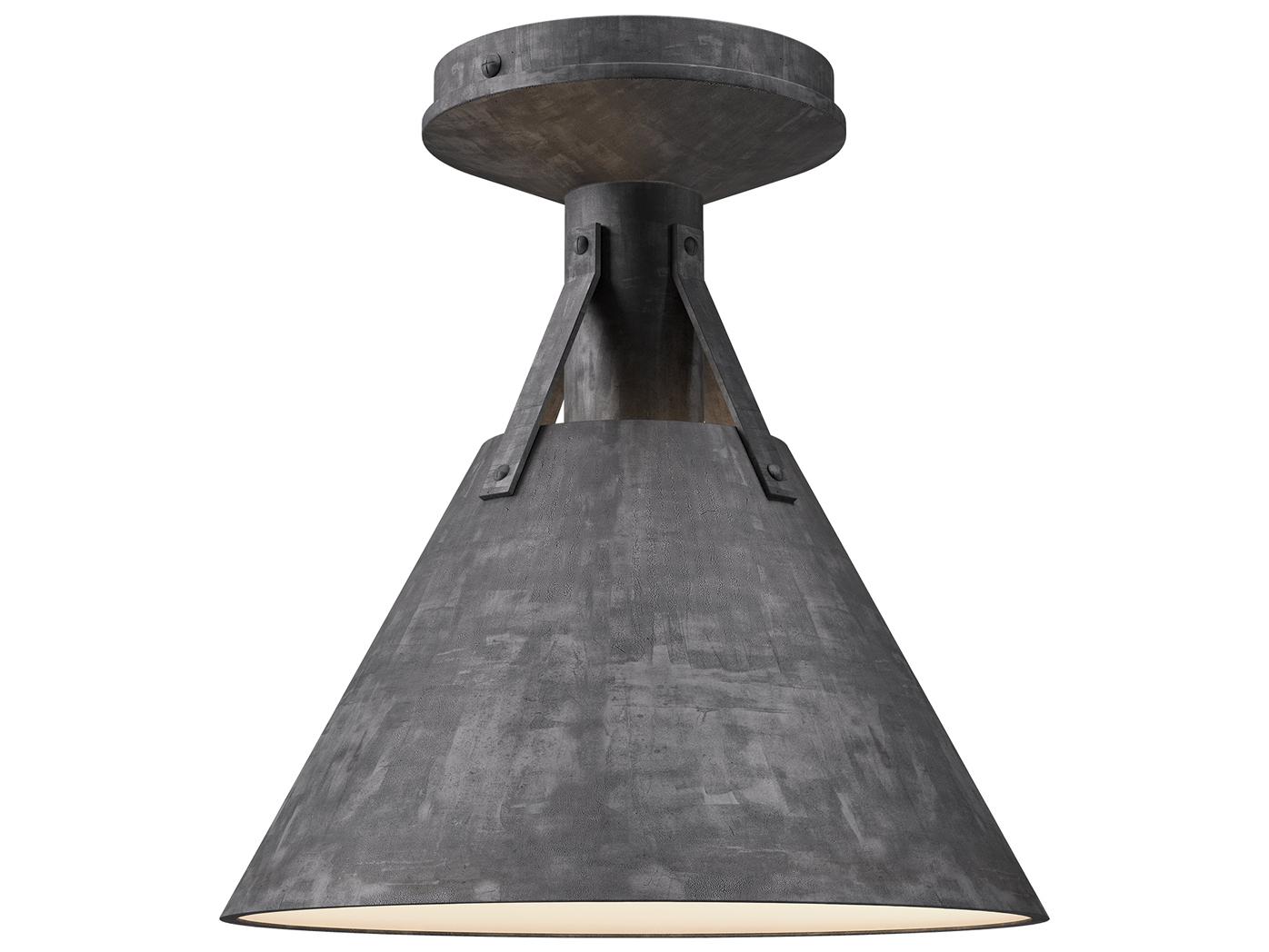 Alora Mood Archer 1-Light Steel Flush Mount