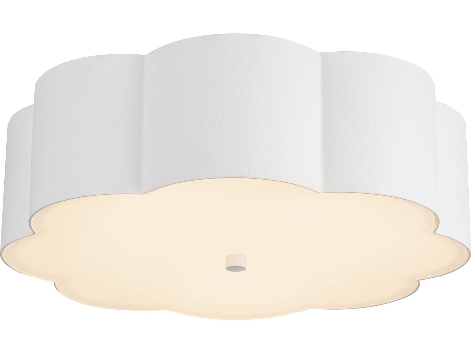 Alora Mood Blossom 3-Light Antique White Flush Mount