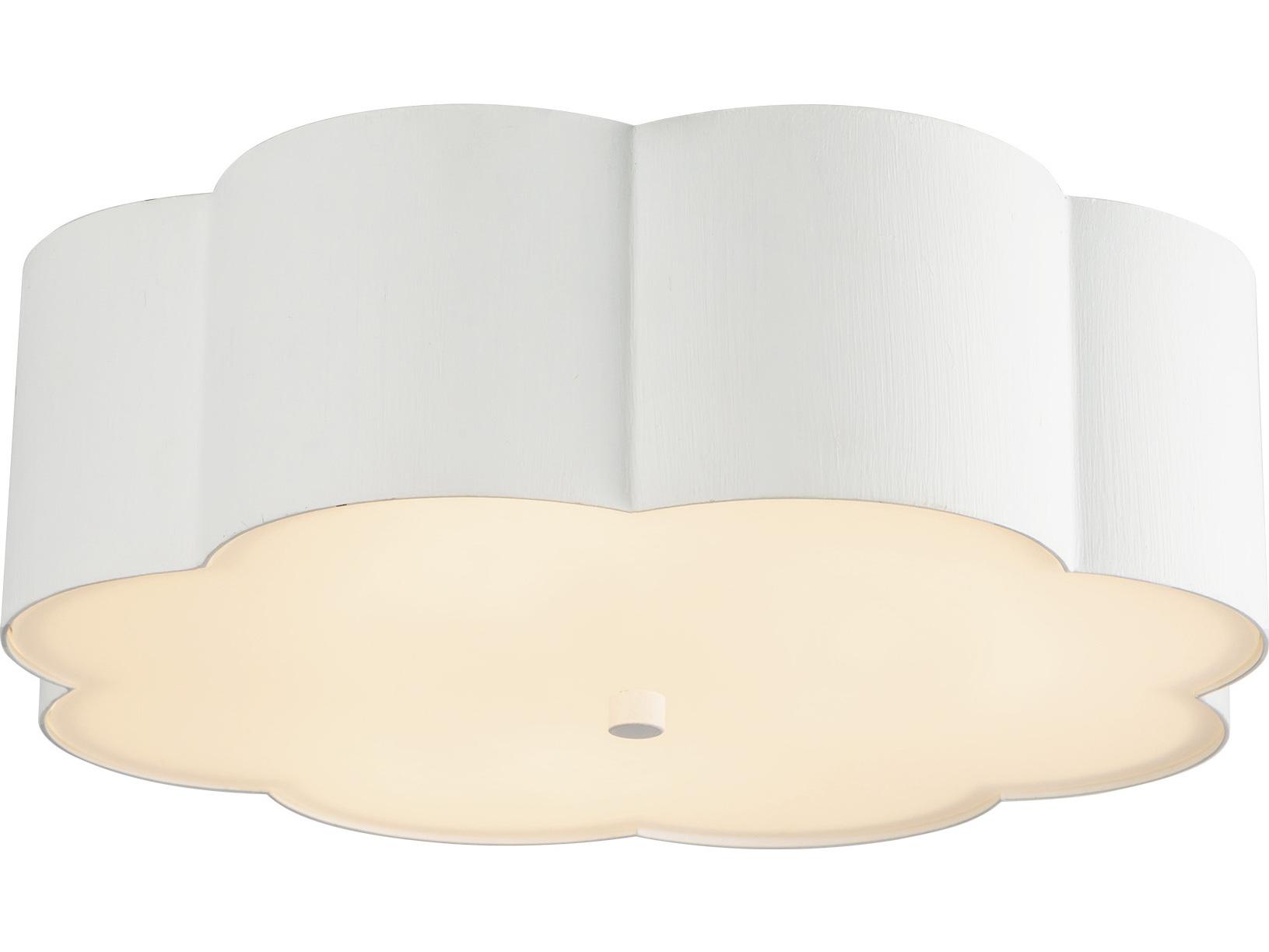 Alora Mood Blossom 3-Light Antique White Flush Mount