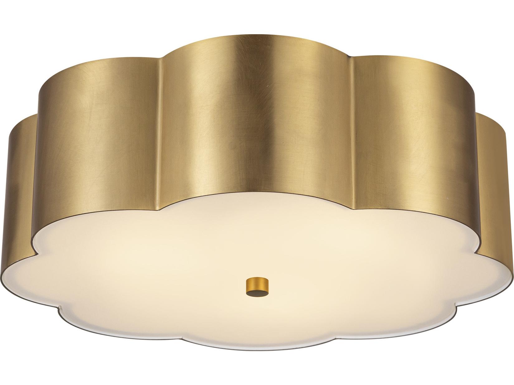 Alora Mood Blossom 3-Light Brushed Gold Flush Mount